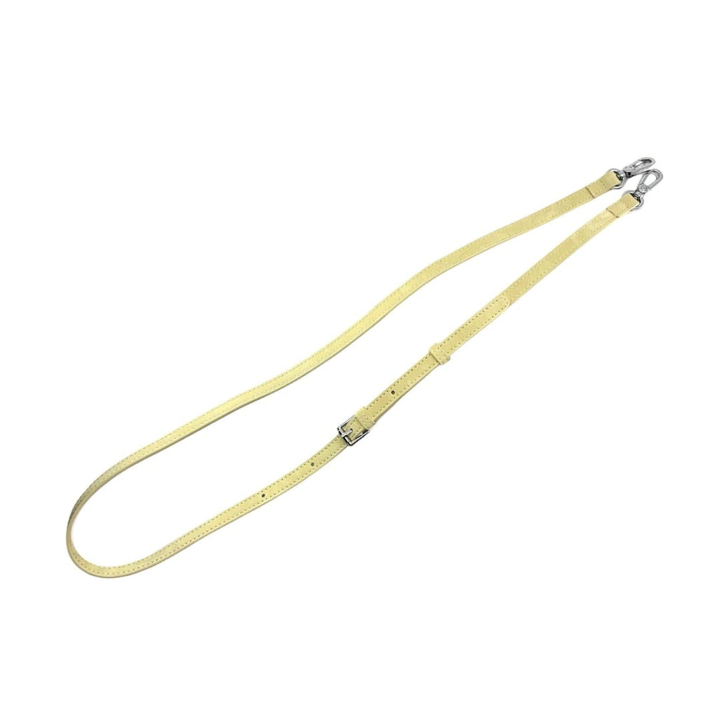 Golden yellow strap on a white background