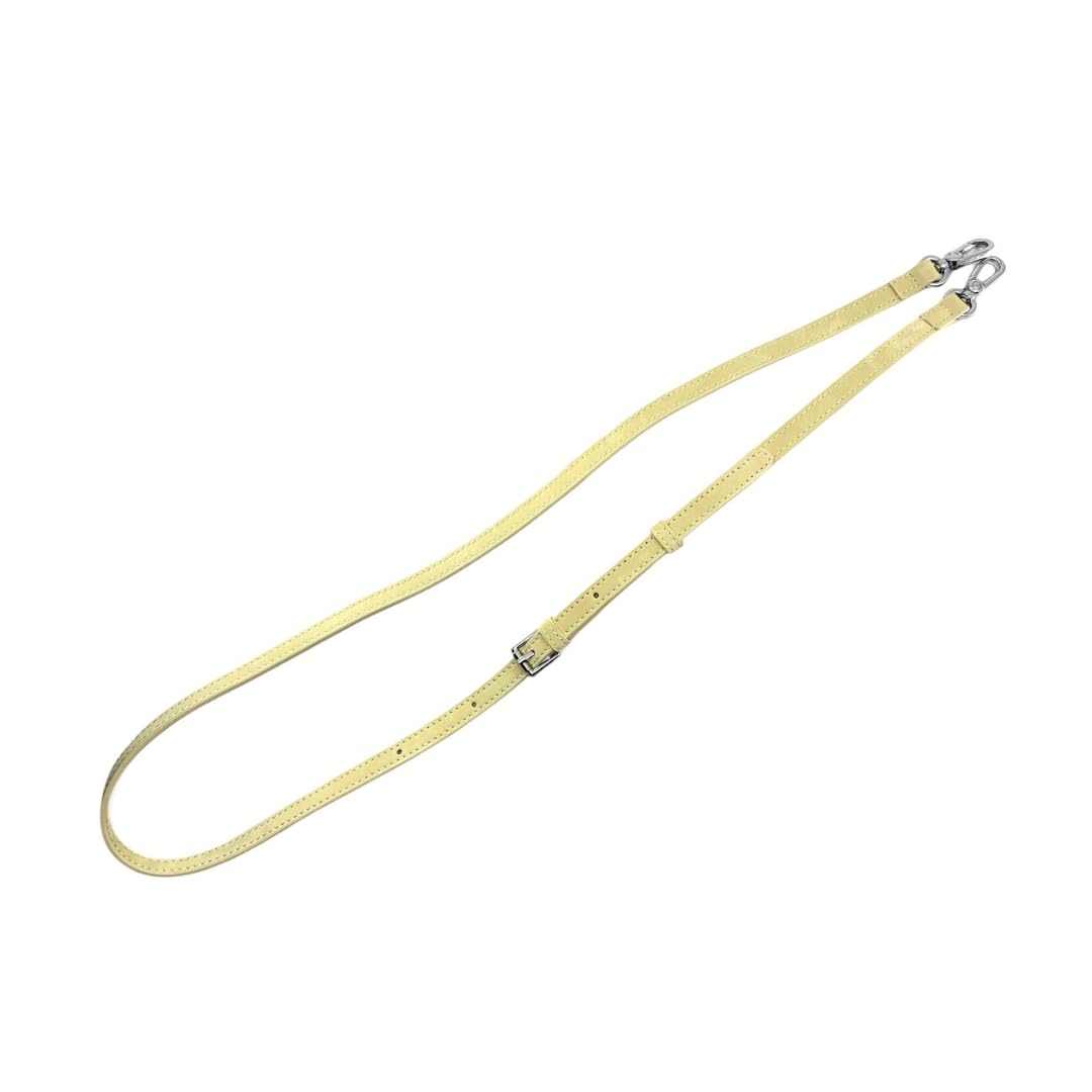 Golden yellow strap on a white background
