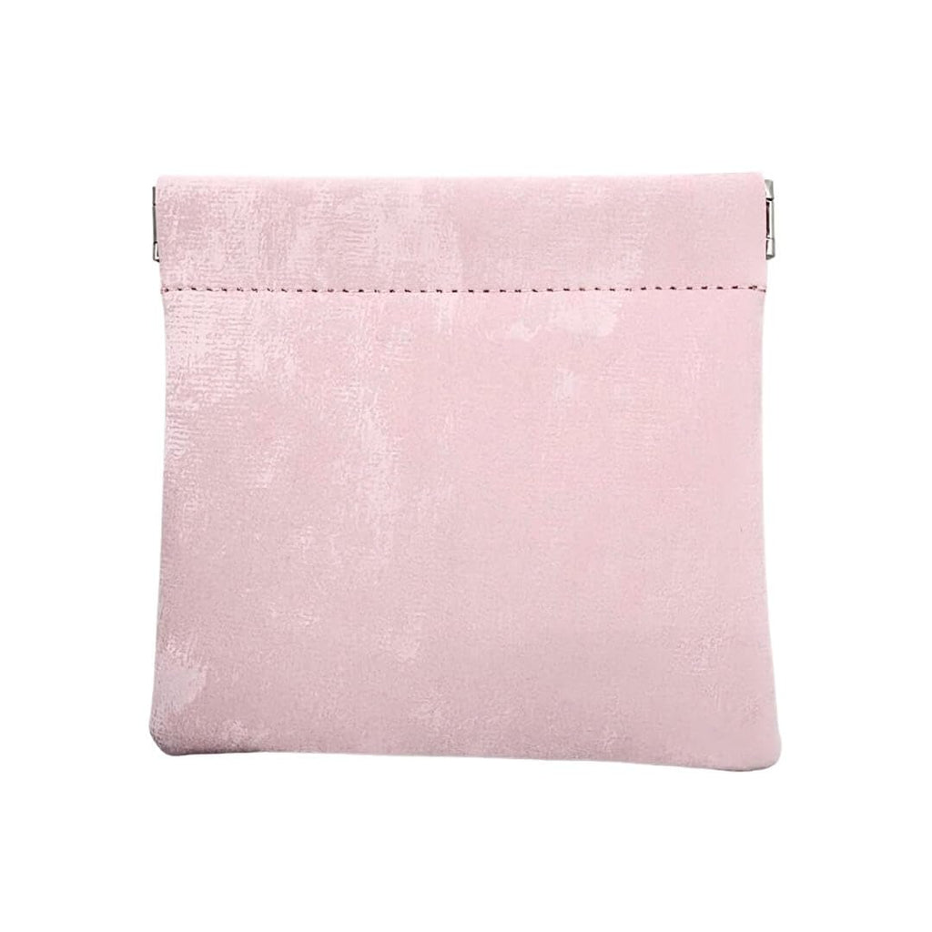 Pink pouch on a white background